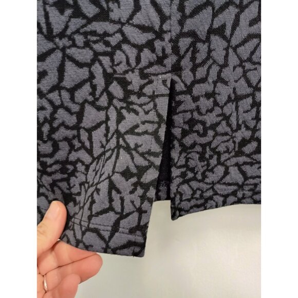 Susan Graver Womens Pencil Skirt Size 1X Gray Black Knit Textured Carrier Office - Picture 3 of 7